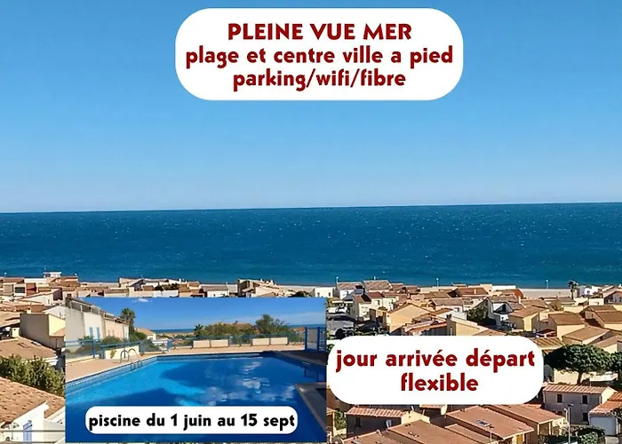 Duplex Pleine Vue Mer Piscine Parking Fibre Wifi Plage Et Centre Ville A Pied St Pierre La Mer